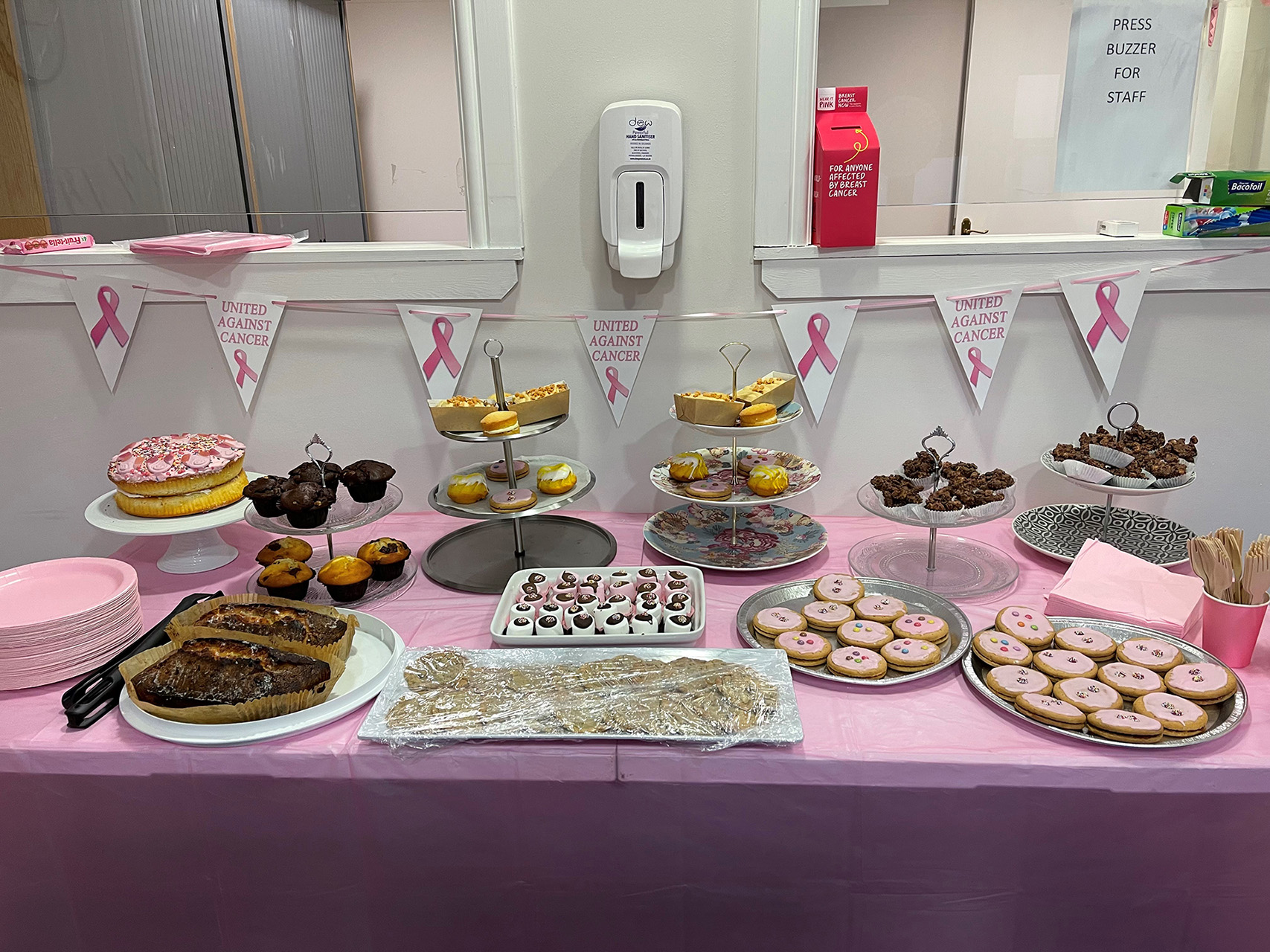 Wear It Pink Coffee Morning at Eastwood Mearns Taxis